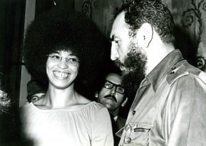 Angela Davis con Fidel Castro